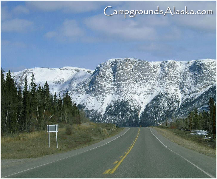 Alaska Highway in the Yukon.