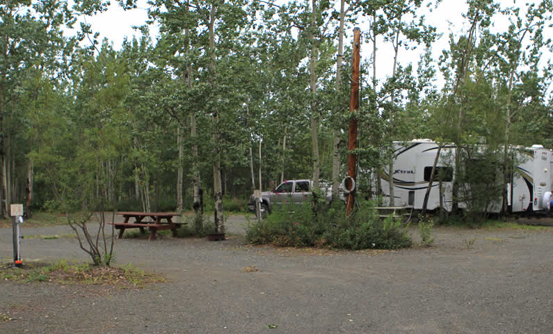 Johnson's Crossing Campground in the Yukon Territory