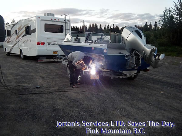 Jortan's Services LTD. Mobile Welding Services, 1-250-262-1369