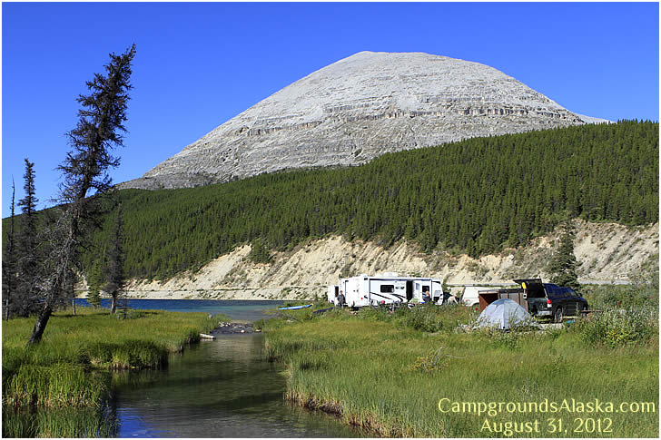 Summit Lake Campground in British Columbia.