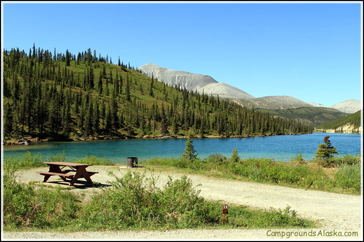Summit Lake Campground is located at milepost 392 along the Alaska Highway in British Columbia, Canada.