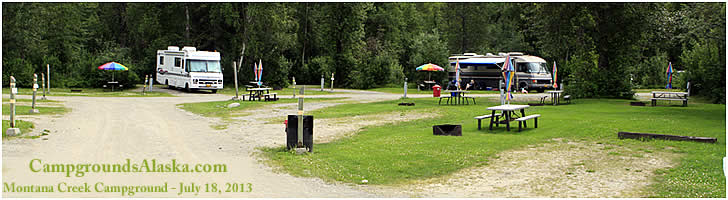 Fishing is great at Montana Creek Campground on the Glenn Highway in Alaska.