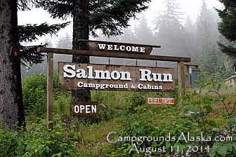 Salmon Run Campground and Cabins in Haines AK. 