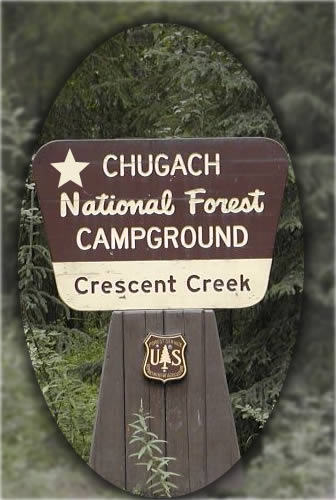 Crescent Creek Campground in the Chugach National Forest of Alaska.
