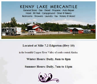 Kenny Lake Mercantile and RV Park.