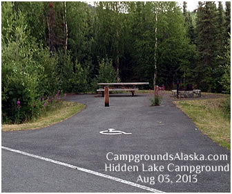Hidden Lake Campground located along Skilak Lake Road