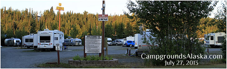 King Salmon RV Park and Campground in Soldotna AK.