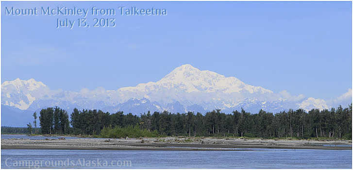 View of Mount McKinley from Talkeetna Alaska